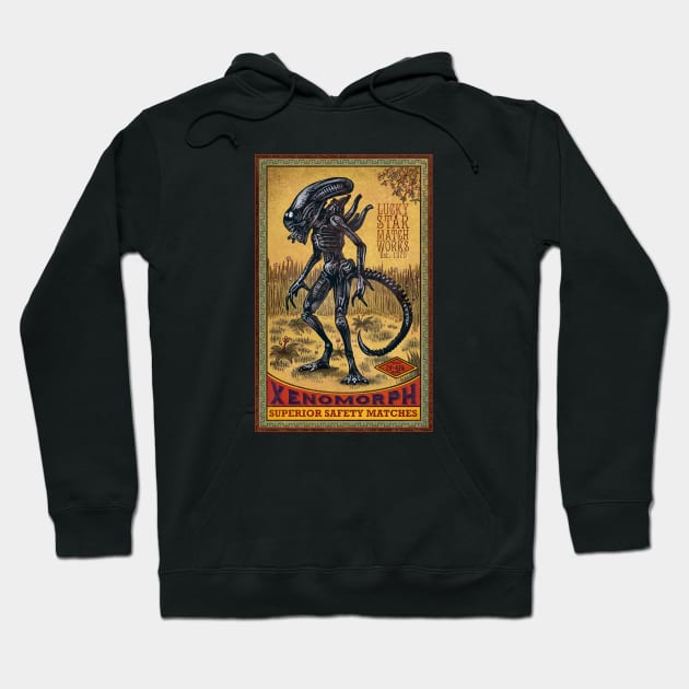 Xenomorph Matches Hoodie by ChetArt